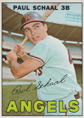 1967 Topps 58 Paul Schaal Bat Natural