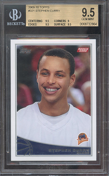 2009-10 Topps Stephen Curry BGS 95