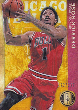 2015-16 GS Bk 109 Derrick Rose Red Jersey