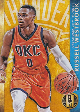 2015-16 GS Bk 110 Russell Westbrook Orange Jersey