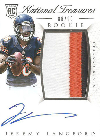 National Treasures Rookie Autograph Jersey Vikings Bills Stefon Diggs 68/99  2015