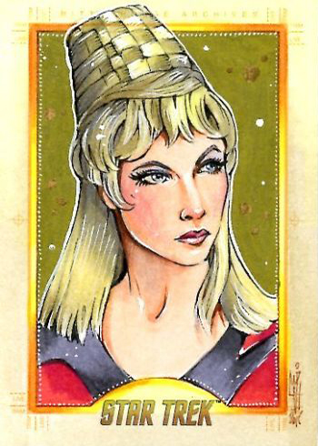 2016 Star Trek TOS 50th Anniversary Sketch Cards Helga Wojik