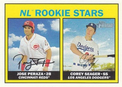 2016 T Her 168 Jose Peraza Corey Seager
