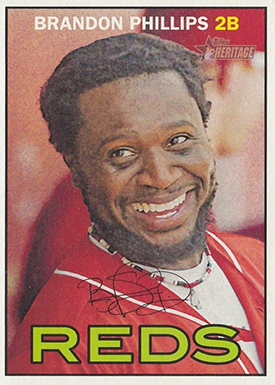 2016 Brandon Phillips Topps Bunt 16 #7/49 5x7 Signed Auto Beckett BAS !