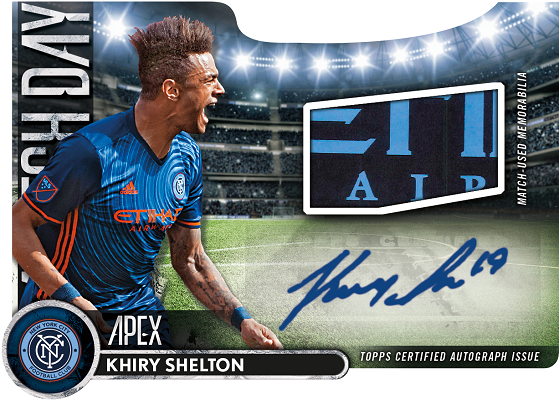 2016 Topps Apex Match Day Autographed Relic