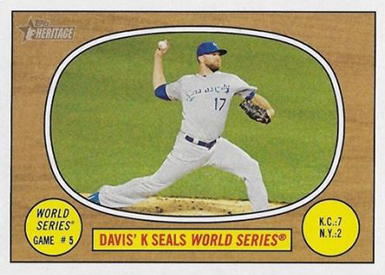 2016 Topps Heritage Error Variation 154 Davis World Series Color