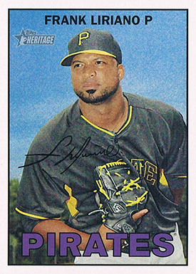 2016 Topps Heritage Error Variation 322 Frank Liriano
