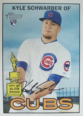 2016 Topps Heritage Rookie Variations Kyle Schwarber