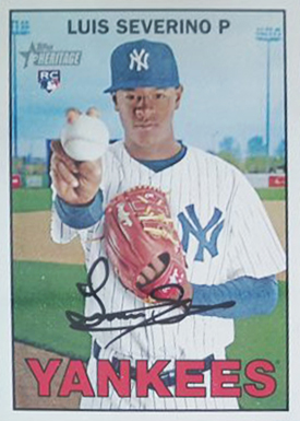 2016 Topps Heritage Rookie Variations Severino