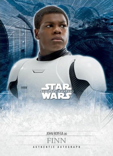 2016 Topps Star Wars The Force Awakens Autograph Mock-Ups John Boyega