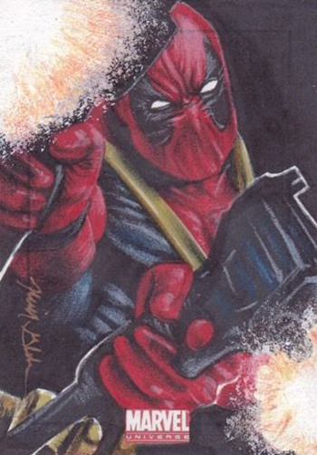 Deadpool Sketch Card