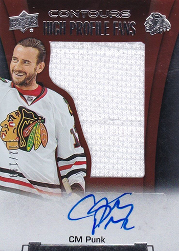 2015-16 Upper Deck Contours High-Profile Fans Autographs CM Punk White