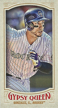 2016 Topps Gypsy Queen SP Image Variation Mini Yadier Molina (Tattoos  Visible)