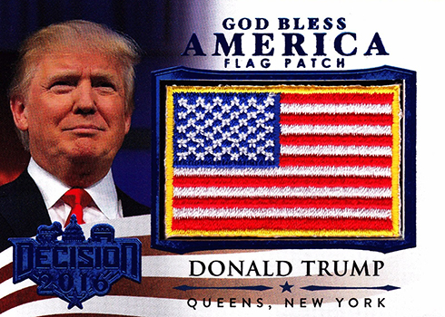 D2016 God Bless America Flag Patch Trump