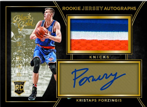 2015-16 Panini Black Gold Basketball Porzingis