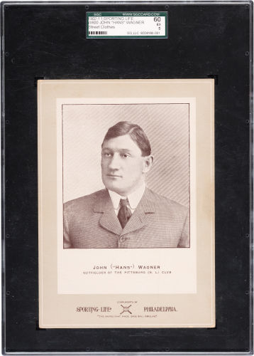 1902-11 W600 Sporting Life Honus Wagner Street Clothes SGC 60