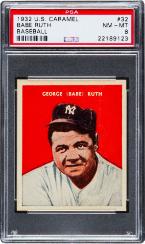 1932 US Caramel Babe Ruth PSA 8