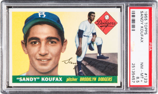 1955 Topps Sandy Koufax PSA 8-5