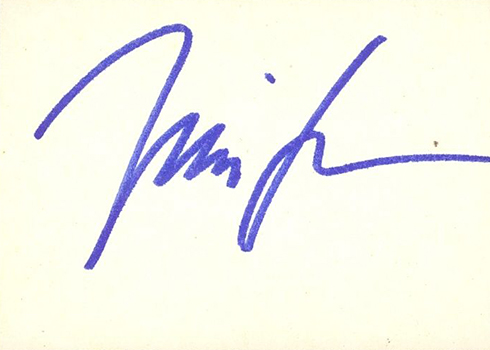1991 X-Men Jim Lee Autograph Reverse