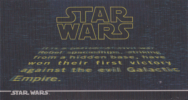 1995 Star Wars Widevision 3Di