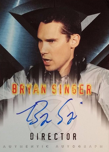 2000 X-Men Autographs Bryan Singer