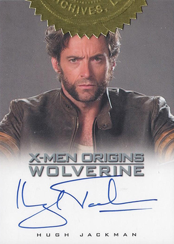 Most Valuable X-Men Trading Cards - 2009 X-Men Origins Wolverine Hugh Jackman Autograph Profile