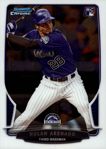 Nolan Arenado Rookie Card 2013 Bowman Chrome DP Refractor #41 PSA