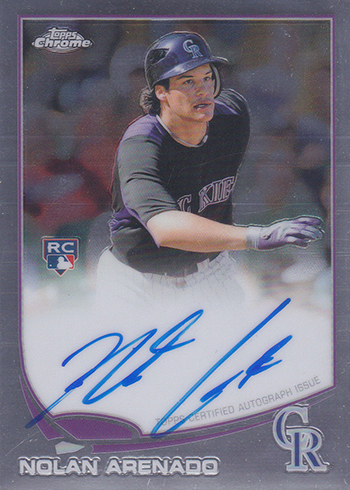 Back of Nolan Arenado Rookie Card. I, too, am 792 doubles behind