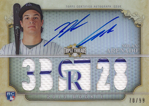 As Nolan Arenado joins elite company, rookie card sells for tens