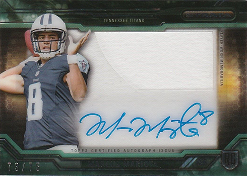 2015 Topps Strata Mariota Autograph