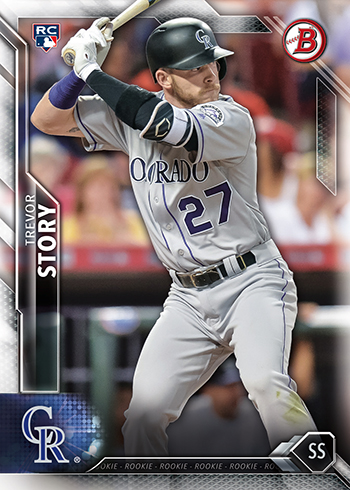 2016 Bowman Trevor Story