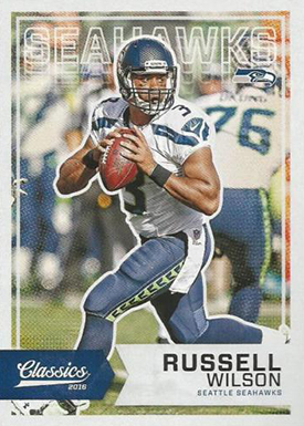 : 2016 Panini Contenders Draft Picks Old School Colors #23  Russell Wilson Wisconsin Badgers Football Card : Collectibles & Fine Art