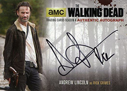 2016 Cryptozoic Walking Dead Season 4 Part 1 Autographs Andrew Lincoln feature