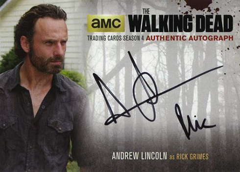 2016 Cryptozoic Walking Dead Season 4 Part 2 Autographs Andrew Lincoln