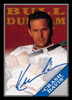 2016 Topps Archives Baseball Checklist - Bull Durham Autographs Kevin Costner Crash Davis Black