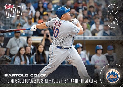 Bartolo Colon - 2023 MLB TOPPS NOW® Card 246 - PR: 595