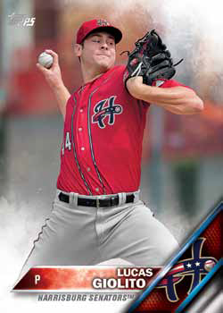 Blake Snell baseball card (Durham Bulls, Tampa Rays) 2016 Topps