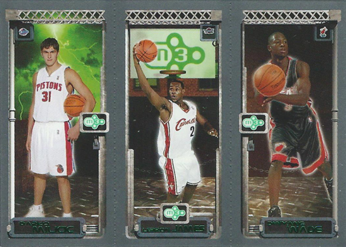 03-04 Topps Rookie Matrix LeBron Milicic Wade