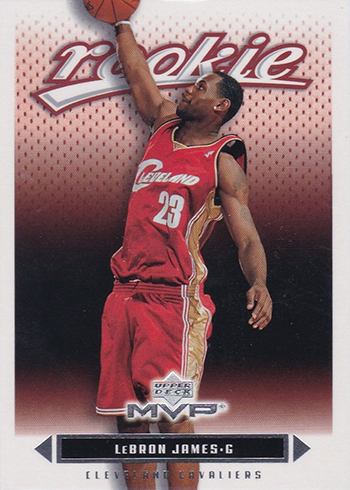 lebron james rookie basketball card