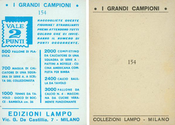 1965 Lampo Cassius Clay Back Variations