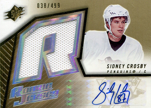 sidney crosby jersey card