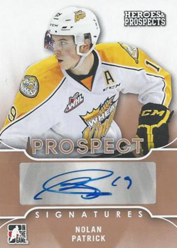 2015-16 ITG Leaf Heroes and Prospects Autograph Nolan Patrick