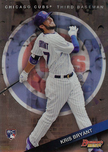 2015 TOPPS TRIPLE THREADS KRIS BRYANT JERSEY BAT ROOKIE 01/18