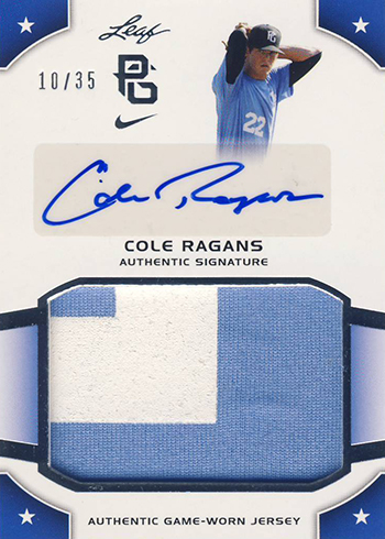 2015 Leaf Perfect Game Autograph Jersey Cole Ragans