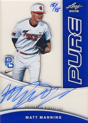 BRAXTON GARRETT 2015 Leaf *PERFECT GAME* Baseball Certified AUTOGRAPH RC 