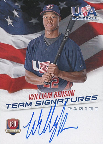 2015 Panini USA Baseball Autographs William Benson
