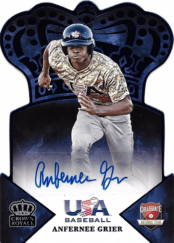 2015 Panini USA Baseball Crown Royale Autographs Anfernee Grier