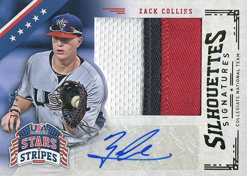 2015 Panini USA Baseball Silhouettes Signatures Zack Collins