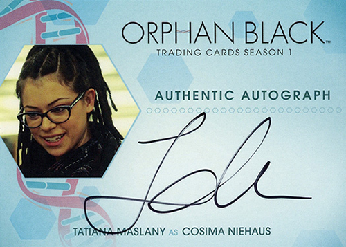 2016 Cryptozoic Orphan Black Season 1 Autographs Tatiana Maslany Cosima