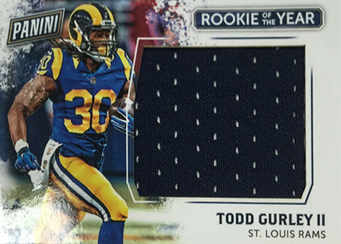 2016 Panini Fathers Day ROY Memorabilia Todd Gurley